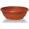 Geosism & Nature Ciotola in plastica, vaso rotondo color terracotta 25x11,5 cm, (Art. 730, Conca similcotto) ditta Arca