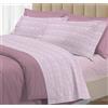 Riad Arredo Set Completo Letto Singolo 100% Cotone Percalle Italiano - Set Lenzuola Morbido Delicato Made in Italy - Henry Rosa