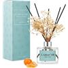 L'odeur Vill Diffusore Profumo Ambiente - 200ml Diffusore profumato di Agrumi con bastoncini Diffusore di olio essenziale di fragranza per la casa per la decorazione della mensola del bagno.