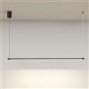 Jadssox Lampadario Lineare Nero Plafoniera Minimalista Illuminazione A Sospensione A LED Apparecchio A Soffitto Lampada Da Tavolo Da Pranzo A Striscia Lunga Lampadari A Sospensione Per Isola Cucina Uf