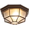 Qazqa bri - Lampada da soffitto rustico - luce - Ø 26.5 cm - Ruggine - rustico - Illuminazione esterna