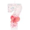 CAPASTEC Candele Numero 4, 1 Pezzo, Per Torta, A Farfalla Decorativa, Rosa