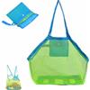 HXHWKEN Borsa Porta Giochi Spiaggia Pieghevole e Riutilizzabile Borsa da Spiaggia in Rete Grande Pieghevoli Giochi Borsa per Vacanze in Spiaggia e Conservazione dei Giocattol