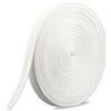 Vylro 50m Nastro in Twill di Cotone per Cucito,20mm Nastro in Cotone Twill Bianca