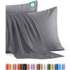 Utopia Bedding - Federe Set Di 2-40 x 80 Cm - Copricuscino In Poliestere - Morbida Spazzolata Microfibra Federe Con Chiusura A Busta - Grigio