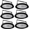 Blivrig 6X200W UFO Faretto LED, 20000LM Lampada da Officina,IP65 LED Industriale Faretto,Interni Industriale LED Luce Bianca 6000K Faretto per Industriale Officine Fabbrica [Classe Energetica A]