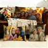 Generic Cuscino Personalizzato con Foto Fronte-Retro - Cuscino Arredamento Soffice Con Foto Personalizzata Figli e Nipoti, Stampa Alta Qualità, Regalo Originale per Anniversario e San Valentino 40x40cm J1-300