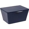 Wenko Scatola con Coperchio Brasil Blu Scuro capacità: 2.178 l, TPE, 19 x 10 x 15.5 cm, Blu