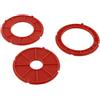 Lapiglo Per inserimento rosso per set di anelli 2610915125 RA1171 RA1180 RA1181, anelli di regolazione della profondità del banco fresa, accessori per la lavorazione del legno, 3 pezzi