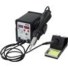 PurpleMinder Dispositivo dissaldante da 750 W, con display LED, stazione dissaldante a regolazione della temperatura, con pistola ad aria, saldatore e 3 ugelli d'aria (0,39, 0,315 e 0,2)