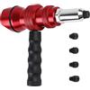 Générique Adattatore per strumento di rivettatura per trapano - Fissaggio per trapano a rivetti 12,1 x 9,5 cm | Adattatore per rivetti Perill | Strumento di manutenzione automatica della maniglia antiscivolo