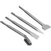 Cocoarm Punte da Martello per Scalpello Set di Punte per Martello per Calcestruzzo in Acciaio Al Carbonio 4 Pezzi Set di Scalpelli SDS Plus con Scalpelli a Punta Piatta e Sgorbia per Lavori di
