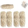 MEUBLLY Spazzole di ricambio per lucidatrici per vetri, kit di spazzole in microfibra, testine resistenti a innesto rapido, prestazioni di lucidatura costanti, per servizi di ristorazione(5 Piece Brush Set)