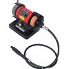 Spacnana Smerigliatrice Elettrica da Banco 150W, Smerigliatrice, 0-10.000 Giri/min, con Albero Flessibile, per Taglio, Intaglio, Perforazione, Rimozione della Ruggine (Spina UE 220-230 V 0,68 A)