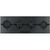 Franke Crystal FHCR 1204 3G TC HE BK C Nero Da incasso Gas 4 Fornello(i)