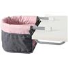 Bayer Chic 2000 - Tavolo per bambole, sedile da tavolo per bambole, mobili per bambole, accessori per bambole, grigio scuro/rosa melange
