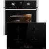 KKT KOLBE Cucina: 60cm Forno da incasso BO8810SS + 77cm Piano Cottura Induzione IH87704RL | Griglia | Aria calda | Cassetti telescopici | Timer automatico | SET8810IH877RL