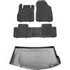 MOTOS Set di tappetini in gomma e tappetini in Pe per il bagagliaio Renault Scenic IV 2016-2020 Migliorate il vostro comfort di viaggio con il tappetino antiscivolo per auto - tappetino per auto per t
