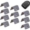 KARELLS Clip del Deflettore del Vento,Clip Deflettori Auto,Clip Deflettore Vento,Clip per Deflettore Pioggia Vento,Clip di Fissaggio in Acciaio Inossidabile,Clip in Acciaio per Parabrezza di Automobili,10Pcs