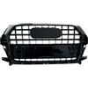 MpTuned Griglia radiatore nera lucida per Audi Q3 8U Facelift 2015-2018 aspetto RSQ3 Adatta per Q3/SQ3 Plastica ABS Logo incluso