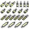 Justech 22Pz Luce LED 4x C5W 42mm LED Can-Bus SMD Senza Errori LED Lampadine Auto Cupola del Festone Luci Interne Auto Dome Luce Targa Festoon Illuminazione 6000K Xeno Bianco C5W T10 168 194 2825