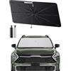 SHAOHAO Compatibile con KIA Sportage NQ5 2022 2023 2024 2025 parasole auto protezione solare parabrezza pieghevole protezione UV parasole tessuto antipiega KIA Sportage 2025 accessori