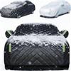 FUNEAER Telo Copriauto Antigrandine per Dacia Jogger Hybrid 140 7-Seats 2024, Imbottito Copri Macchina Resistente Anti-Grandine Auto, Resistente Alla Grandine, Al Vento, Alla Neve E Ai Raggi UV Graffim(Black)