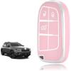 TOOMUME Cover Chiave, Guscio Chiave Adatto per Jeep Cherokee Renegade Compass Wrangler Dodge Challenger Charger Ram 1500 Chrysler 300C Fiat 500X, Custodia Chiavi Telecomando Copri Chiavi - Smart Key