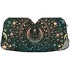 CHIFIGNO Moon and Star Magical Parasole per parabrezza anteriore pieghevole, per auto, camion, SUV, blocchi raggi UV, riflettente, 140 x 70 cm