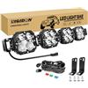 RIGIDON Barra Led Fuoristrada Con 12V DT Cablaggio Kit, 28 Pollici 70cm 120W 10000 LM Fari di Profondità, Luci di Lavoro Per Auto Camion UTE ATV Barca 4x4 Veicoli Off road, Impermeabile 6000K Bianca