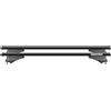 Generico Barre da tetto per veicoli con rails integrati Modello TIGER BLACK 120cm in alluminio nero alta qualità Menabo 000085900000