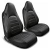 AUTOYOUTH - Coprisedili universali anteriori per auto, in pelle PU impermeabile, colore: nero, compatibili con airbag, coppia, per SUV, furgone, berlina