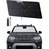 SHAOHAO Compatibile con Dacia Duster HM 2018-2025 Ombrellone parasole auto parabrezza anteriore pieghevole protezione UV tessuto antipiega accessori Dacia Duster