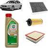 OP Kit tagliando 3 filtri + 5L olio Edge 5W30 per BMW Serie 3 F30 316d 318d 320d 325d 2011+
