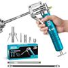 Seesii Mini Ingrassatore Manuale 85g, 4000PSI con 4 Raccordi e Prolunga