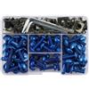 TRFBD 155PCS Moto CNC Carena Bulloni Kit Viti Per Tenere 700 T700 XTZ YZF XJR FJR 1300 MT09 MT07 XJ6 TMax FZ8 R3 R1 Lega CNC(Blu)