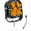 Willpower 1PC Faro LED 4.3 Pollici 30W Faretto LED 12V 24V, Flood Spot Luci da Lavoro Fendinebbia per Trattore Fuoristrada Camion Barca Auto 4x4, IP67, 3000K Ambra