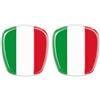 labelbike - 2 Adesivi 3D PERSONALIZZABILI Furgone Camion Logo Stemmi Emblemi Anteriore e Posteriore in Resina compatibile con Fiat Professional