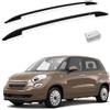 TURTLE Compatibile con Barre portatutto Crown Fiat 500L 20132024 | Nero