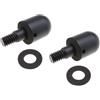 Sound Way 2X Protezioni Rotonde Shock Guardia Chiodo Paraurti Posteriore Auto Anti Collisione Compatibile con Smart ForTwo 451