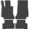 Gledring Tappetini in Gomma Compatibile con Mercedes Clase C W205 2014- (Profilo T 4-Parti + Clip di Montaggio)