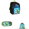 Seven Bundle Zaino Scuola BOMBARDIRO Brainrot Doppio Scomparto Portapenne Crocodillo + Sacca Sportiva