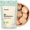 Kamelur 250g di noce moscata biologica intera - noci moscate raccolte a mano nella migliore qualità biologica - per il mulino di noce moscata - in imballaggi biodegradabili