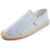 Alexis Leroy Scarpe Espadrillas Basse di Tela Uomo Nero 45 EU