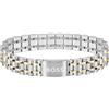 BOSS Jewelry Braccialetto a maglie da uomo Collezione OWAN in Acciaio Inossidabile