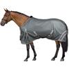 Horses, Coperta Antimosche Traspirante, Modello Nemesis, Scherma dai Raggi Solari, Rete Fitta in Tessuto Mesh, Contro Mosche ed Insetti (155 cm, Grigio)