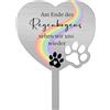Namalu Palo per Lapide per Animali Domestici Targa Commemorativa in Metallo con Incisione Targa Funebre Impermeabile Regalo per Proprietari di Animali Domestici Gatto Cane