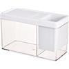 Generic acquario - Miniatura trasparente, acquario, mini serbatoio | per pesci da tavolo per Betta, gamberetti, decorazione per acquario, piccoli animali domestici, display acquatico
