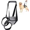 Tokaneit Pettorina Cane Taglia Grande Grigio XL Imbracatura per Cani di Taglia Grande,Mbracatura per Cani di Sollevamento,Imbracatura per Zampe Posteriori,per Peso Corporeo da 26 a 40 KG