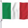 Aoihrraan Bandiera Italia 80x120cm Bandiera Repubblica Italiana Bifacciale Colori Vivaci Per Le Celebrazioni All'Aperto Decorazione Portico Bandiere Nazionali Con 2 Robusti Occhielli